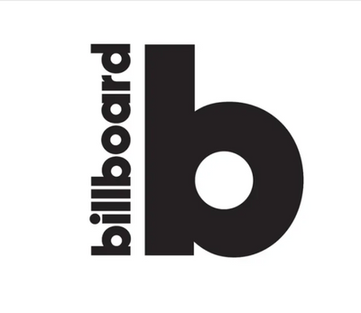Black 'billboard' logo on a white background